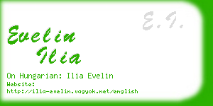 evelin ilia business card